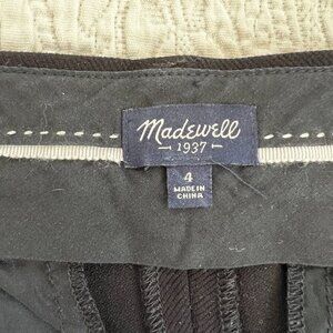 Madewell Tailored Black Cropped Dress Pants Size 4